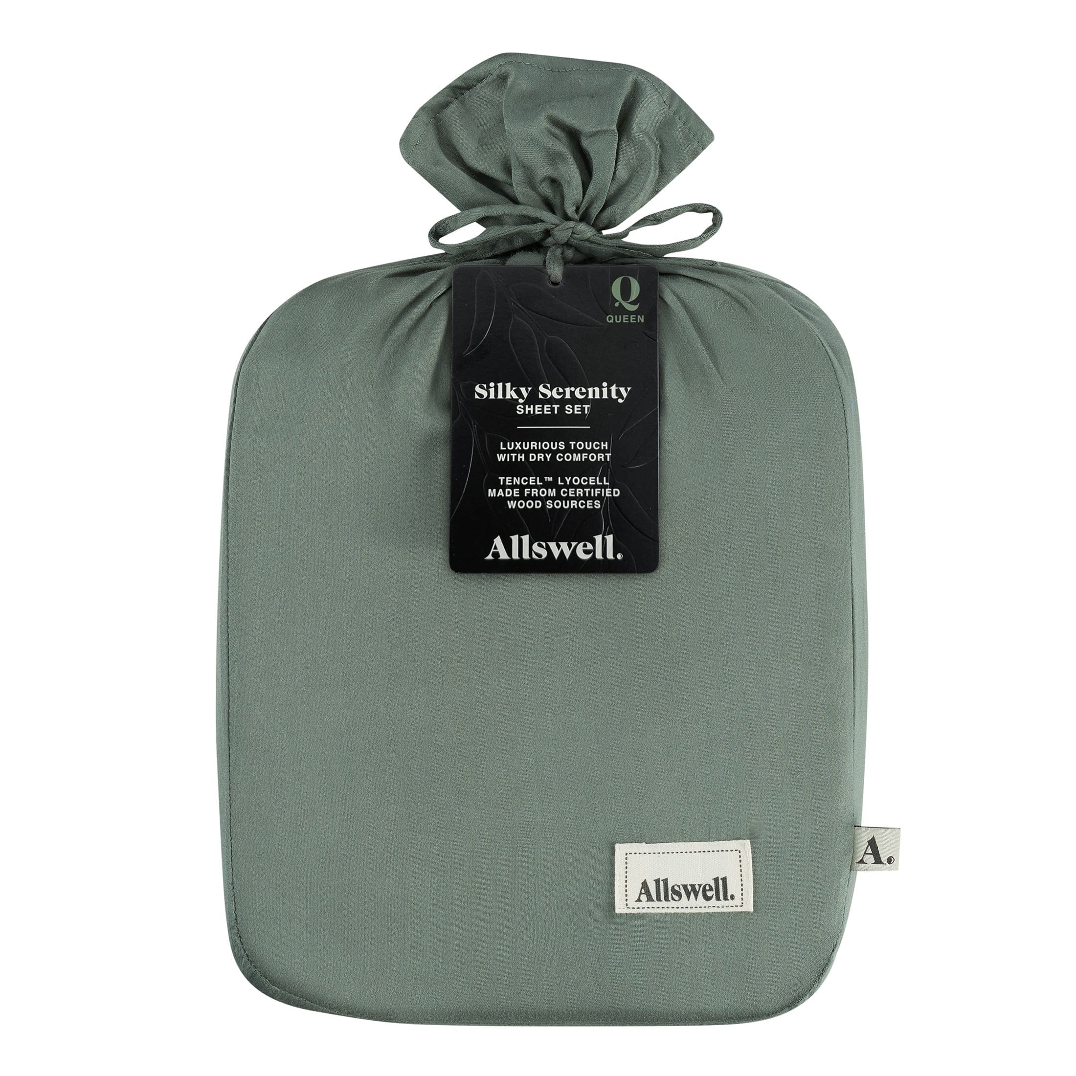 Allswell 4-Piece Soft & Silky Serenity 100% TENCEL™ Bed Sheets Set, Flagstone, Queen