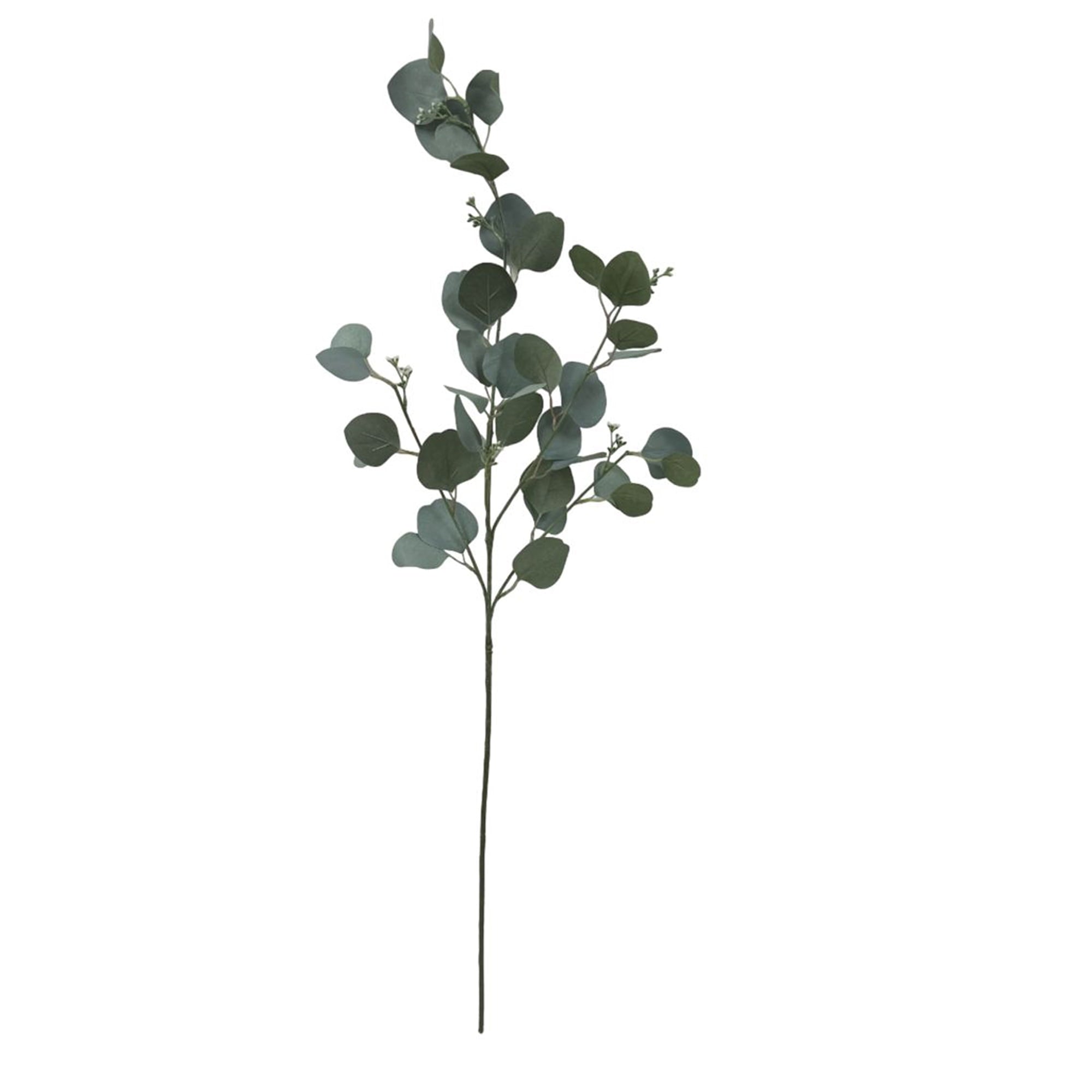 (2 pack) Mainstays Artificial Green Round Leaf Eucalyptus Stem, 34in Tall Floral Picks