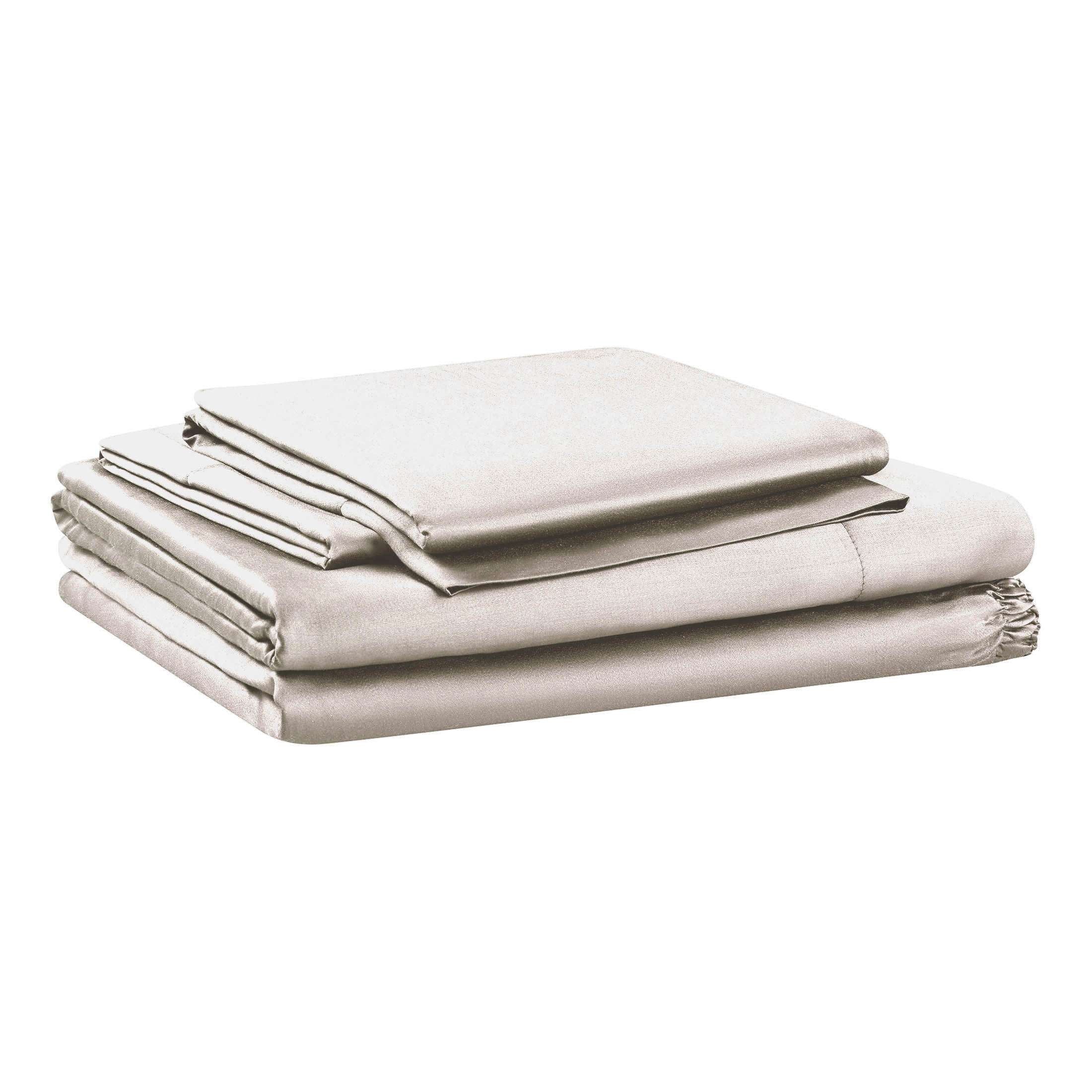 Allswell 4-Piece Soft & Silky Serenity 100% TENCEL™ Bed Sheets Set, Flagstone, Queen