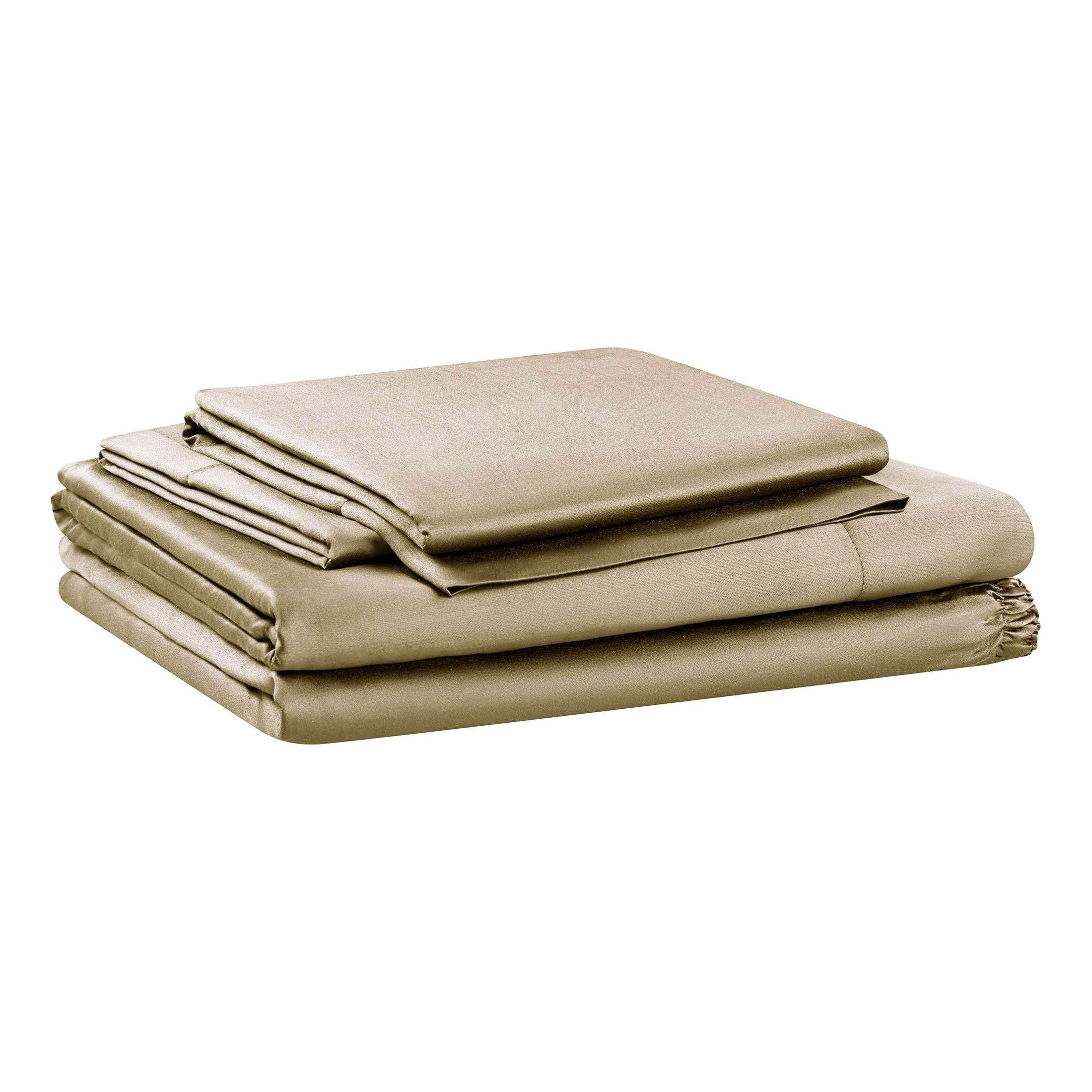 Allswell 4-Piece Soft & Silky Serenity 100% TENCEL™ Bed Sheets Set, Flagstone, Queen
