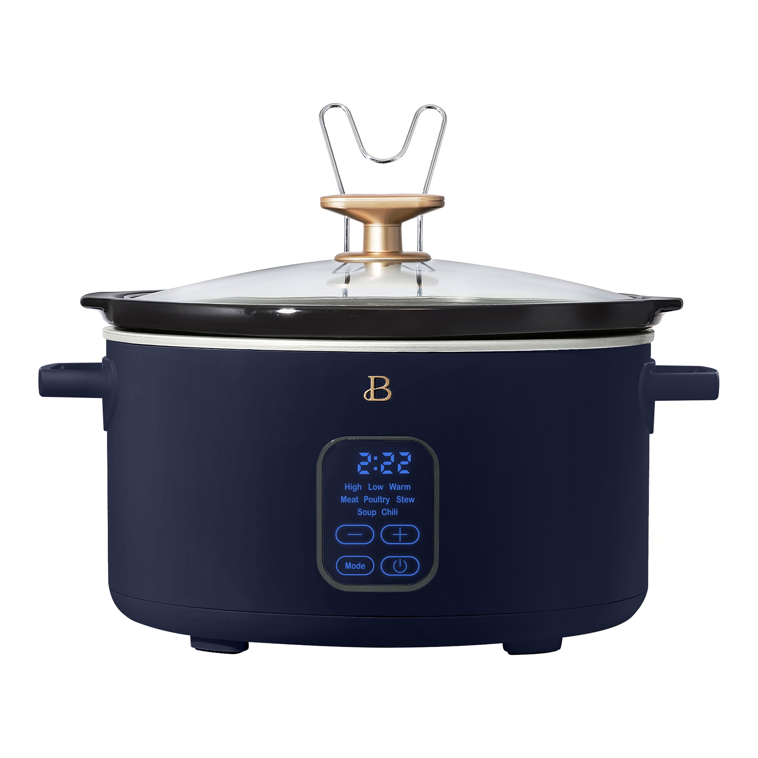 Beautiful 6 Qt Programmable Slow Cooker, White Icing by Drew Barrymore