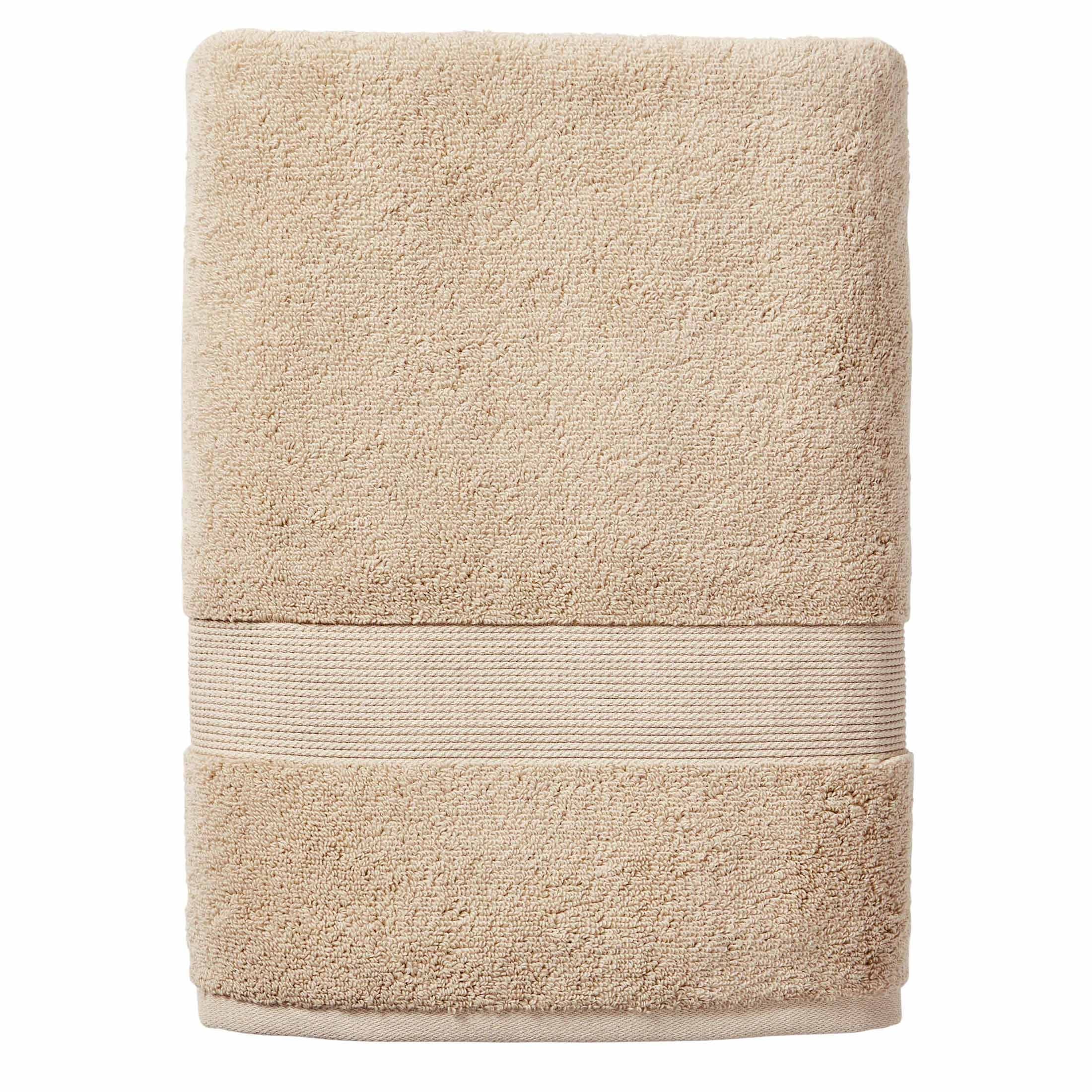 Better Homes & Gardens Signature Soft Solid Cotton Bath Towel, Vanilla Dream