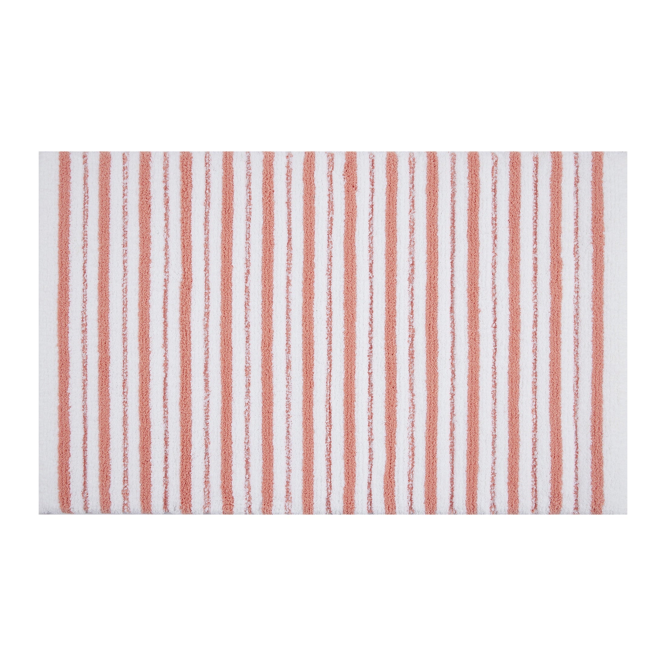 Better Homes & Gardens Signature Soft Tufted Stripe Bath Rug, Blue Admiral & White, 20" x 34"