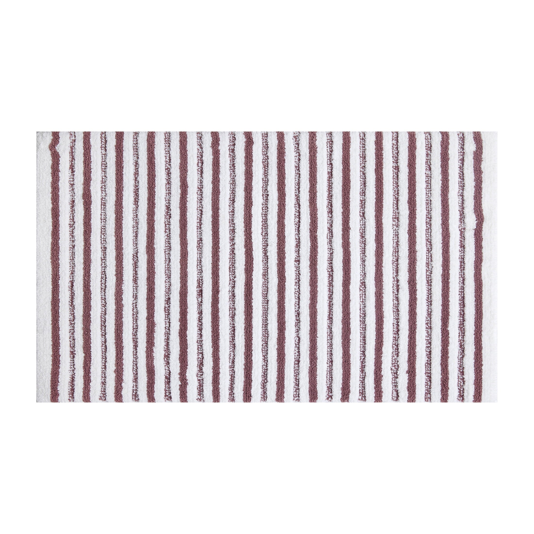 Better Homes & Gardens Signature Soft Tufted Stripe Bath Rug, Blue Admiral & White, 20" x 34"