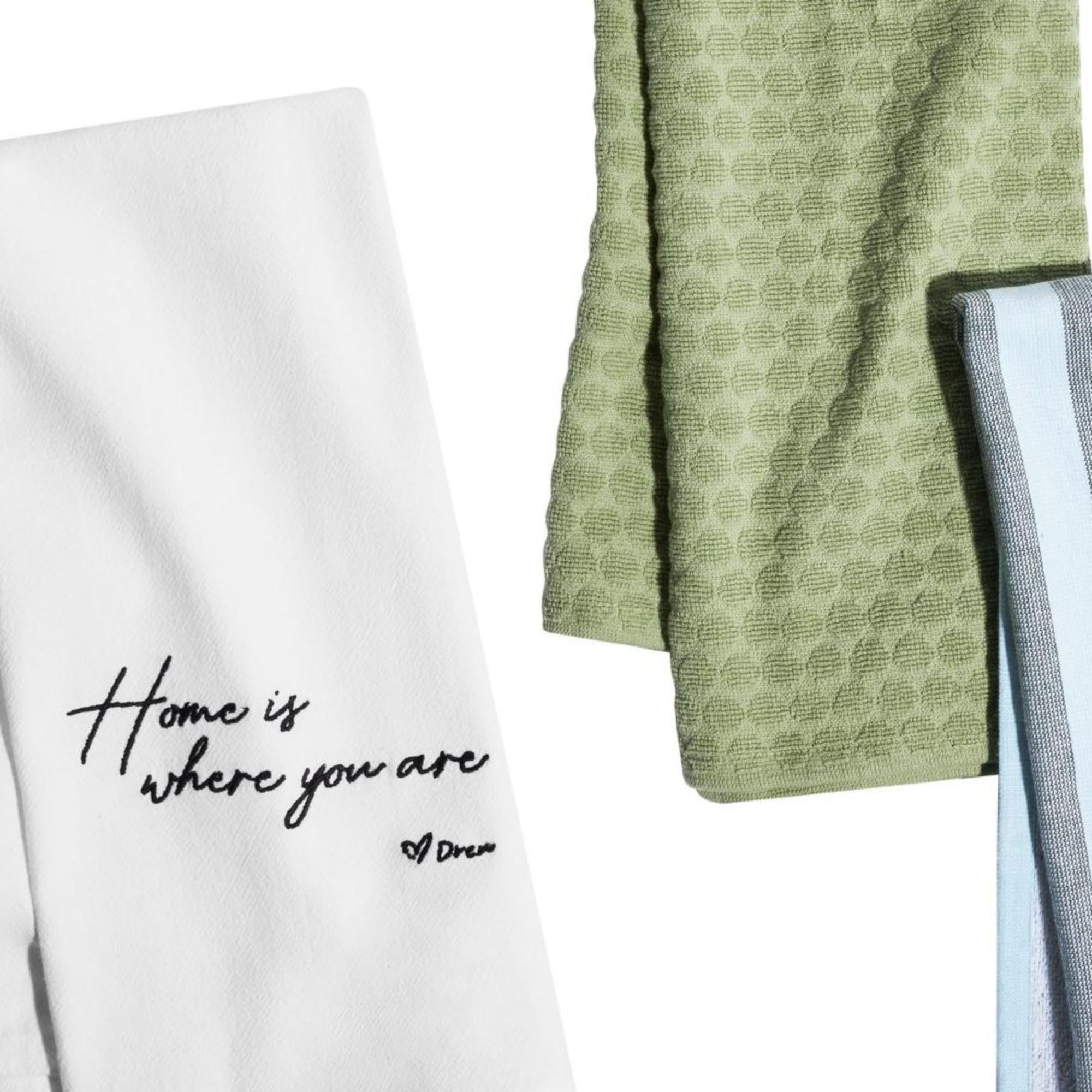 Beautiful Home 3-Piece Kitchen Towel Set by Drew Barrymore, Multiple, 30"W x 20"L