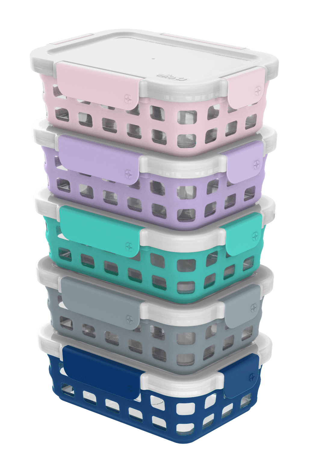 Ello Glass 3.4 Cup 27 Ounce Duraglass Food Storage Meal Prep Container Set, 10 Piece