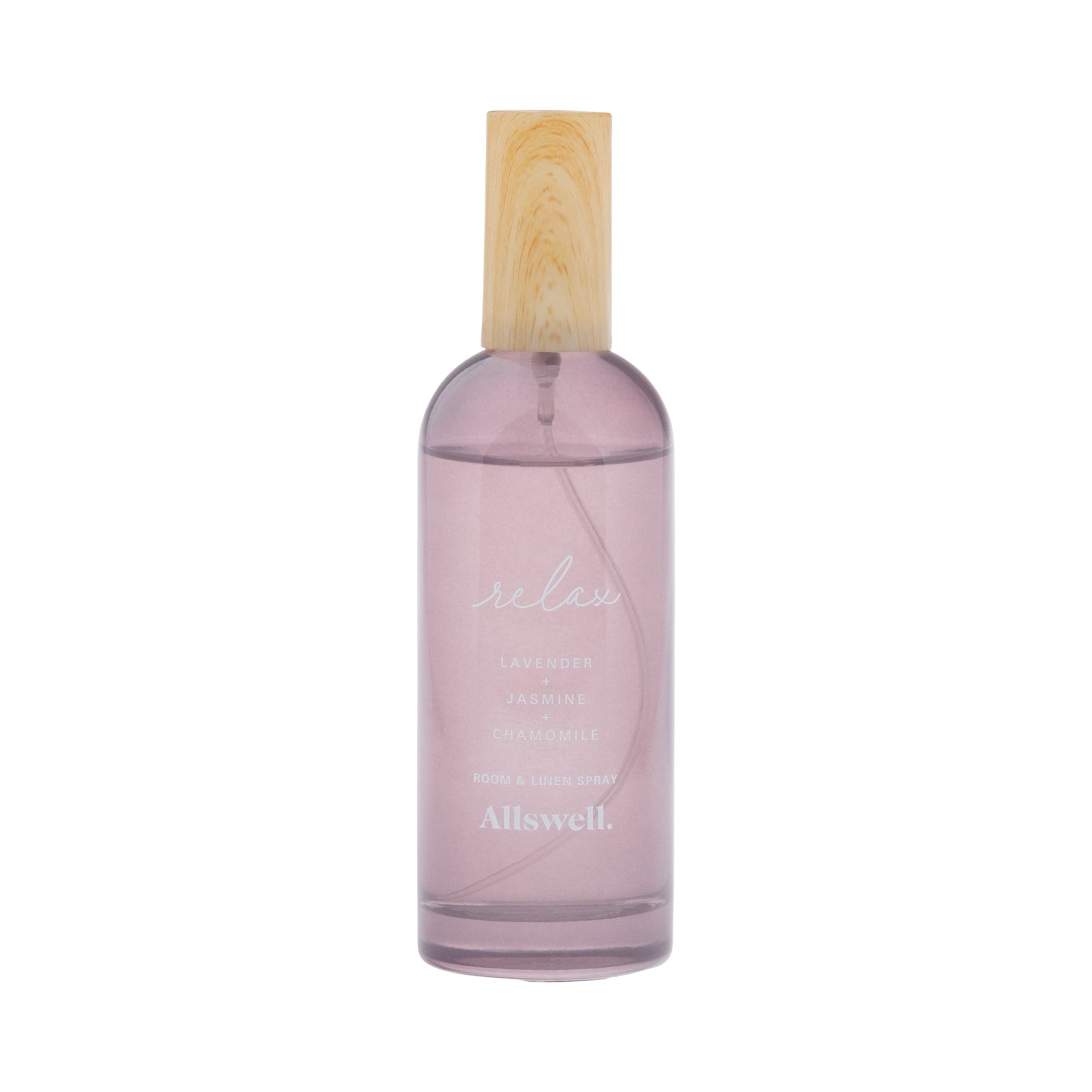 Allswell Relax (Lavender + Jasmine + Chamomile) Scented Room and Linen Spray 3.4 fl oz (100mL)